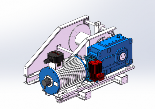 Mining belt tensioning device