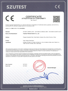 High voltage switch cabinet CE certificate
